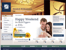 Tablet Screenshot of hotel-eggers.de
